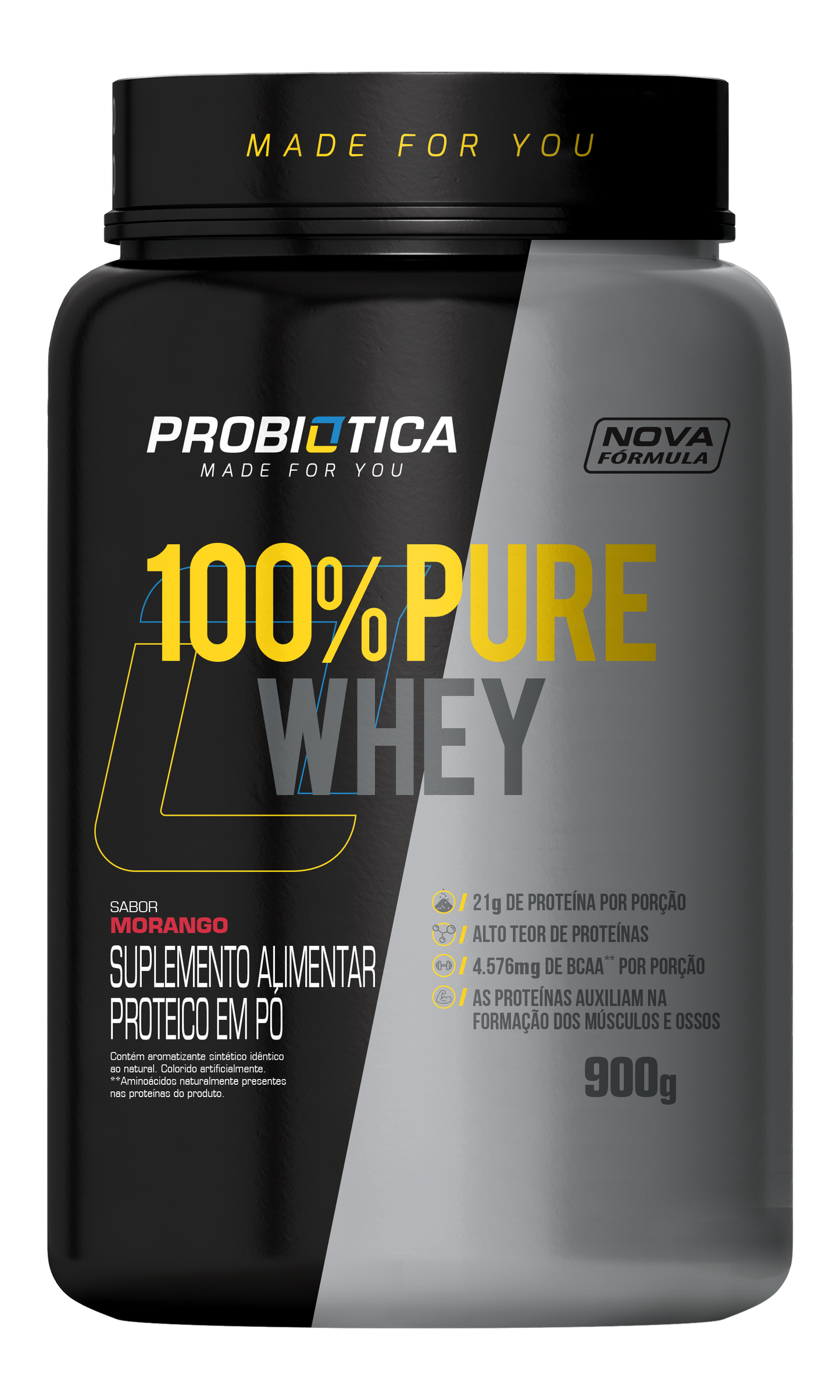 100% Pure Whey 900g | Probiótica