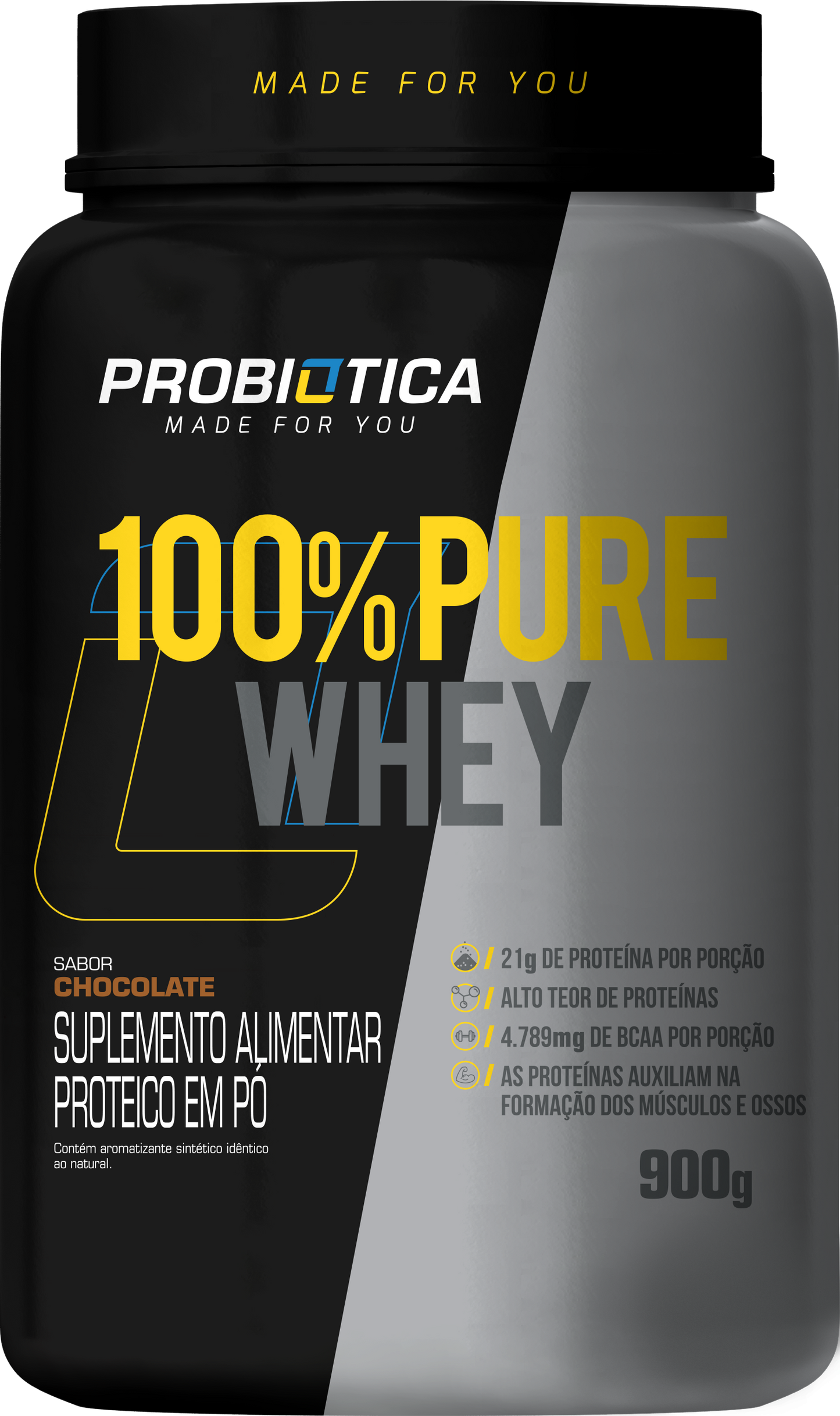 100% Pure Whey 900g | Probiótica