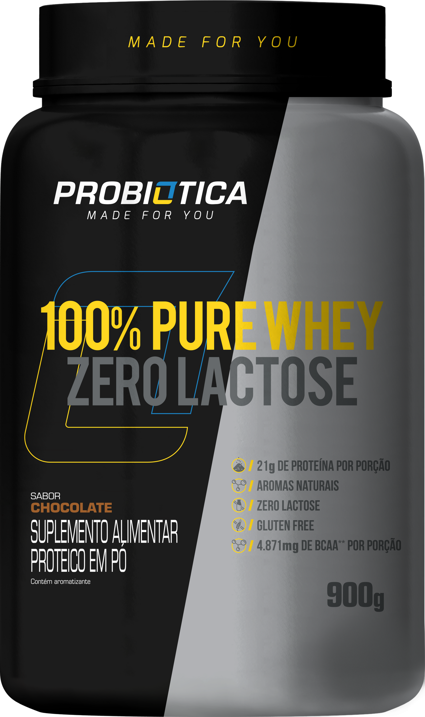 100% Pure Whey Zero Lactose 900 G | Probiótica