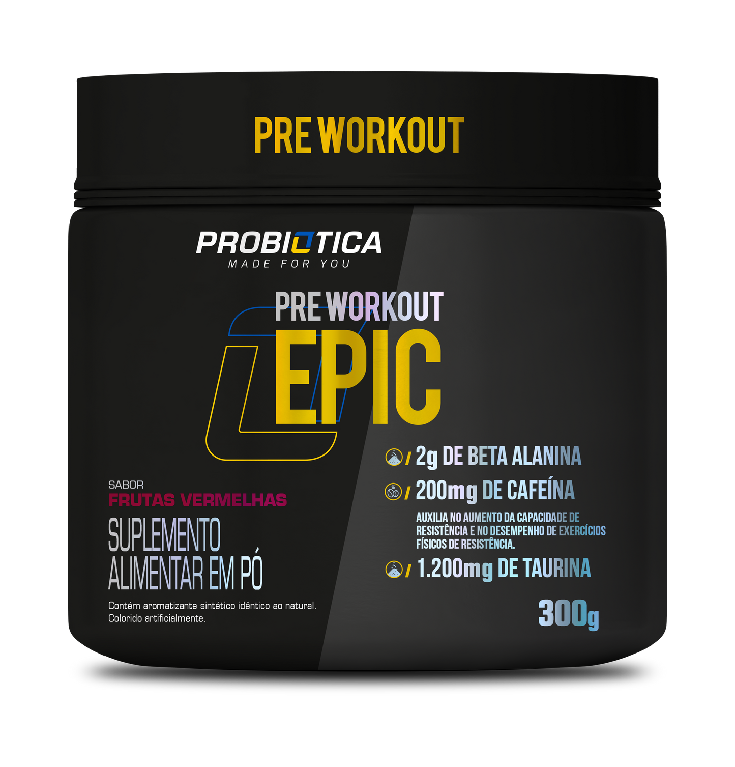 Epic 300g | Pré Workout | Probiótica