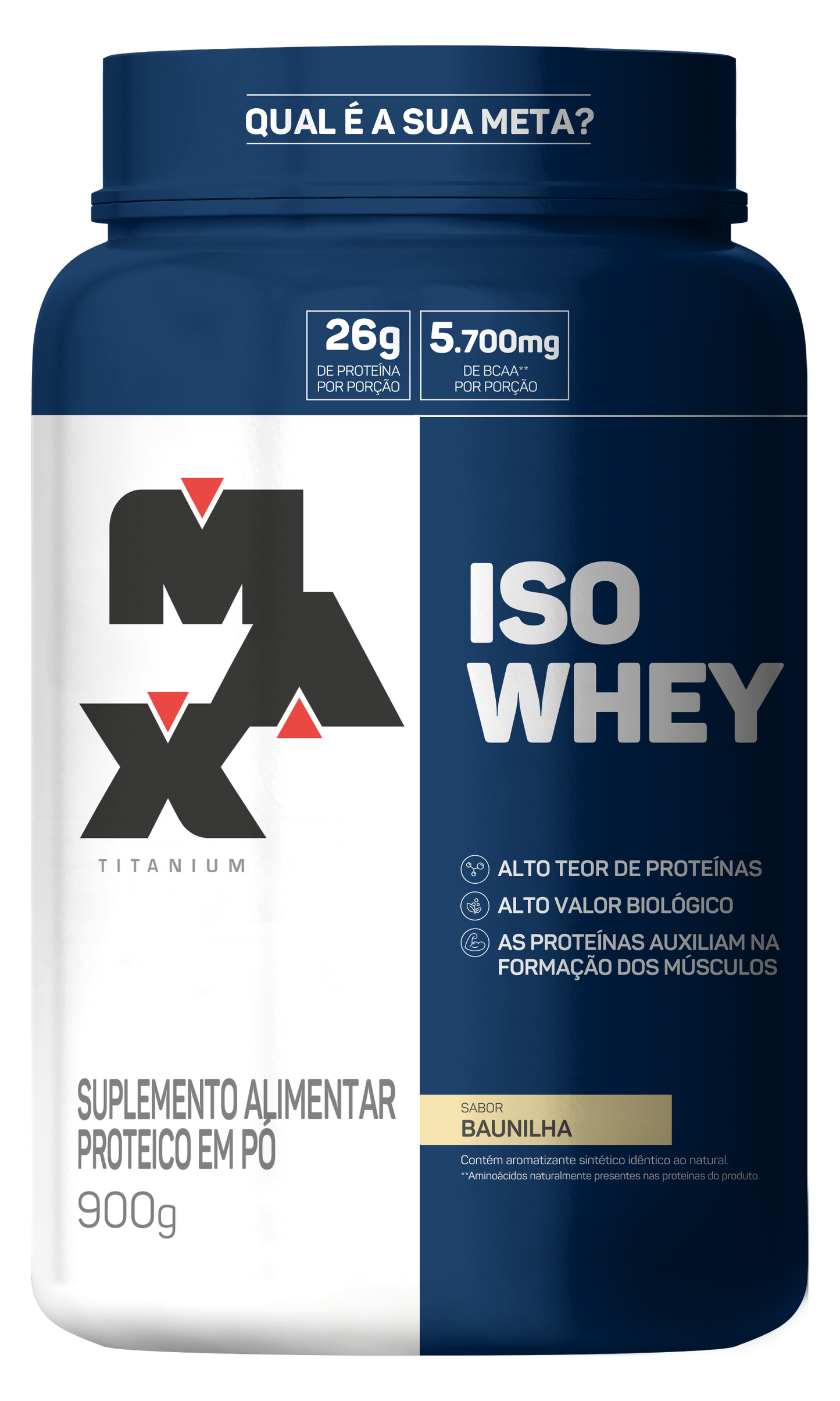 Whey Protein Isolado IsoWhey 900g | Max Titanium